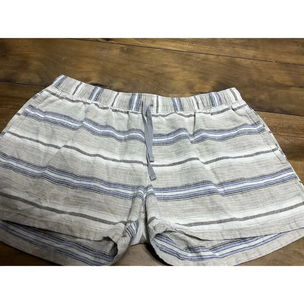 Patagonia Women’s Island Hemp Baggies Shorts Size Medium Striped